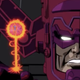 Galactus imbuing the Silver Surfer with the Power Cosmic.